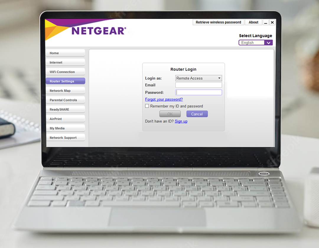 Netgear Router Configuration Page